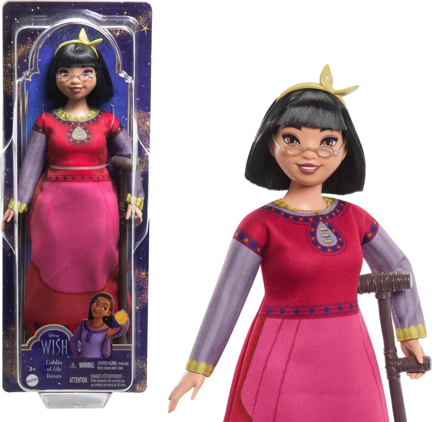 Disney Wish Dahlia of Rosas Doll and Accessories, Posable Fashion Doll