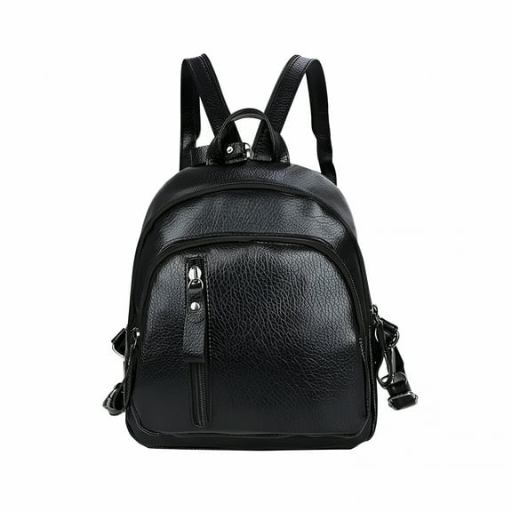 GASTROPOD Leather Backpack Purse For Women Black Real Soft Leather Travel Convertible Ladies Shoulder Bag Mini Backpack for Women Light Weight Small Waterproof Backpack Purses Daily Backpack