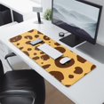 thumbnail image 2 of Long Mouse Pads for Desk,Yellow and Brown Of Leopard Print Desk Mats on Top Of Desks, Desk Mouse Pad Extra Large with 3mm Non-Slip Base and Stitched Edge for Gaming,Office,Work,Home 31.5"x11.8", 2 of 6