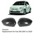 thumbnail image 4 of Car Mirror Cover  For500 2007-2020, Protective ABS Wing Mirror Replacement, 4 of 8