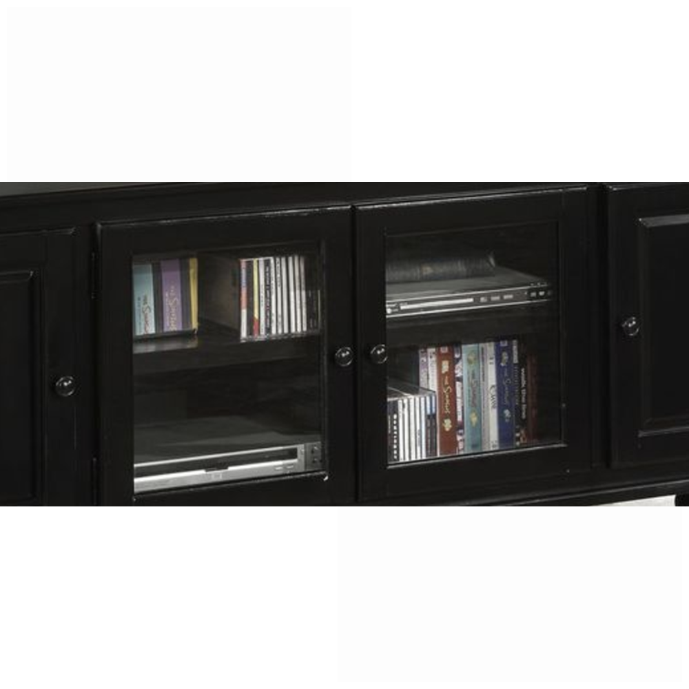 TV Furniture | Modern Black TV Stand with Storage | Fits 59” TVs | Black | TV Size Ranges 50-59 inches