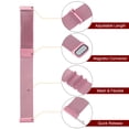 thumbnail image 5 of Uxcell Stainless Steel Mesh Watch Band 20mm Quick Release Magnetic Clasp, Pink, 5 of 6