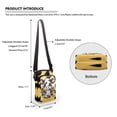 thumbnail image 6 of HELLHERO Sunflower Cow Women Messenger Bag Polyester with Adjustable Strap for Travel Daily Use, 6 of 7
