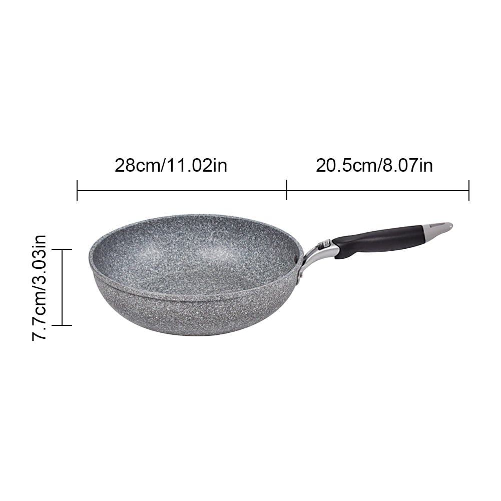 20 cm Medical Stone Coating Non-stick Skillet Frying Frypan Saucepans Grill Pans 