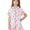 B-Pink, variant on Girls Bow Print Homewear Outfit Short Sleeve Bow Tie Shirts Soft Shorts Milk Silk Pajama Kids Sleepwear