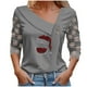 thumbnail image 2 of Pisexurs Sweatshirt for Women,Women's V-Neck Fashion Casual Printed Button-Up Blouse T-Shirt,Tops Blouse, 2 of 4