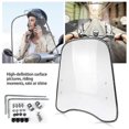 thumbnail image 5 of 2mm Thick Universal Motorcycle Windshield Windscreen Clear Deflector Wind Shield Clear, 5 of 5