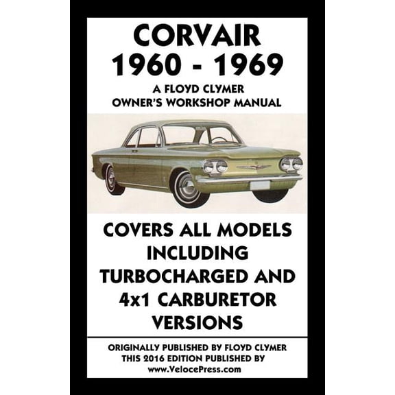 CORVAIR 1960-1969 OWNER'S WORKSHOP MANUAL