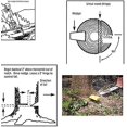 thumbnail image 3 of Piezas para talar árboles, 3 piezas de 5 pulgadas para talar árboles con motosierra, cortador de troncos que se derrumban, 3 of 5