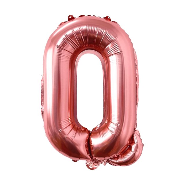 Matsuzay Globo de corazón de aluminio, 1 Uds., juego de globos de amor para fiesta de cumpleaños, forma de corazón Kits de decoración para fiestas Oro rosa Q 16 pulgadas