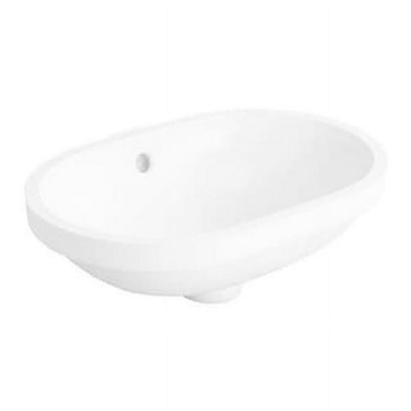 Duravit 033643-0Hole Design Classics 16-7/8" Oval Ceramic Undermount Bathroom Sink - White