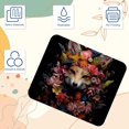 thumbnail image 3 of Floral Animal Gaming Mousepad Mouse Mat Desk Mat - Square, 8.3x9.8 Inch, Non-Slip Rubber Bottom, Printed, Suitable for Office and Gaming, 3 of 6