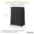 thumbnail image 4 of OPTUTUS 420D Universal Bird Cage Cover Goodnight Bird Cage Cover Shade Bird Cage Cover Lightweight and Breathable, L 41" x W 27" H W x 48" H for Birds and Pet Products, 4 of 9