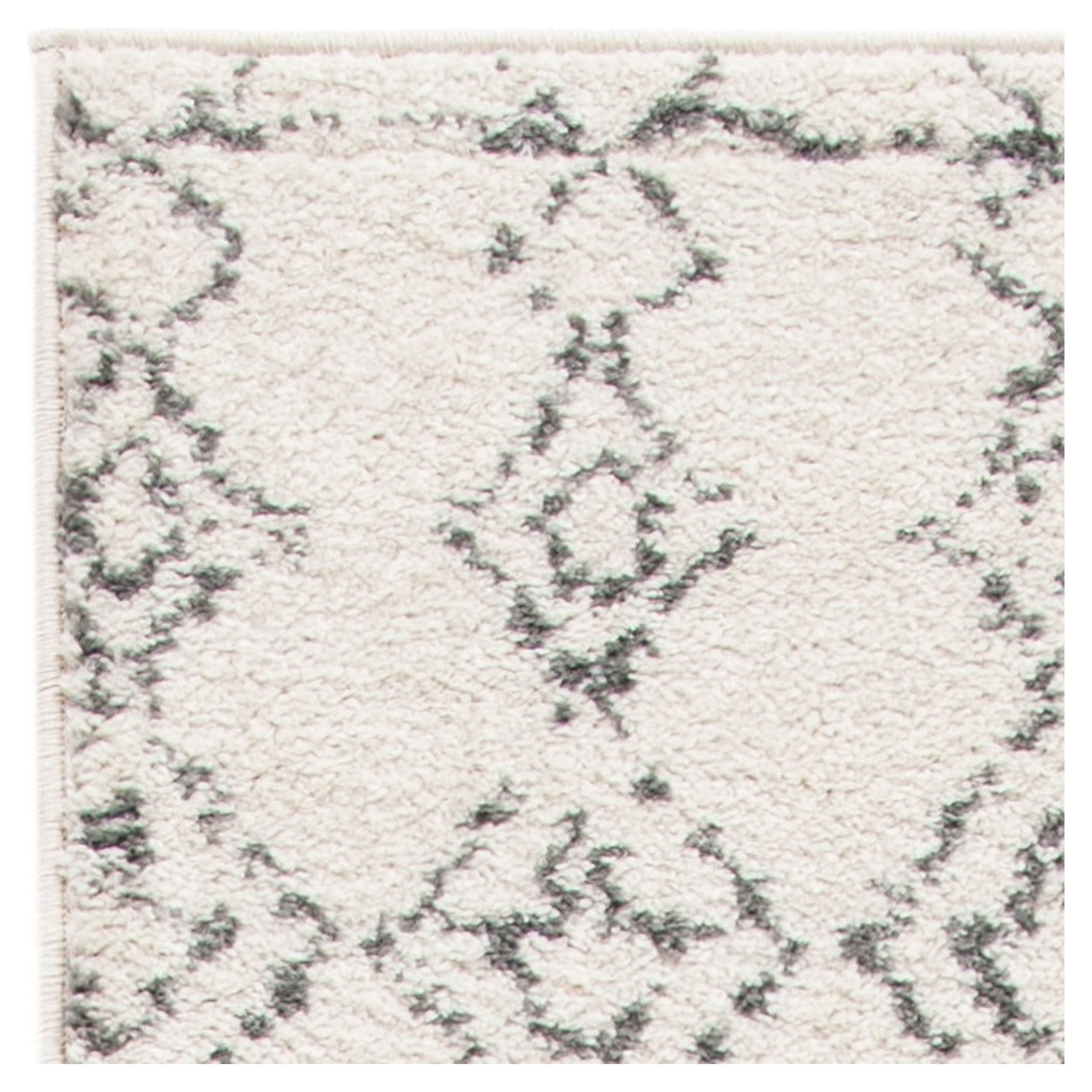 Safavieh Tulum Coriander Moroccan Geometric Runner Rug, Ivory/Gray, 2' x 11'
