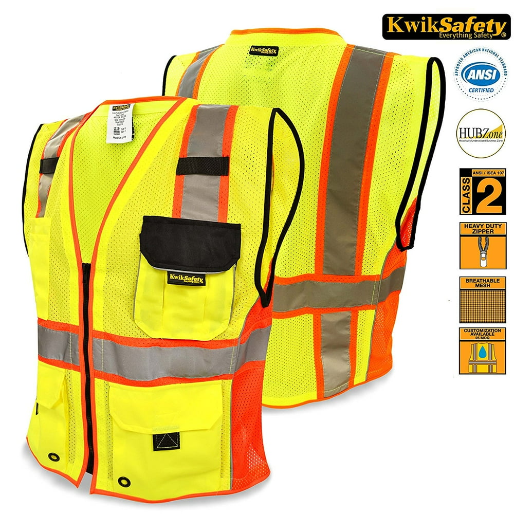 Kwik Safety KwikSafety SUPREME Hi Vis Reflective ANSI PPE Surveyor