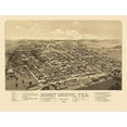 thumbnail image 2 of Norris 14x12 Gold Ornate Wood Framed with Double Matting Museum Art Print Titled - Honey Grove Texas - Norris 1886, 2 of 4