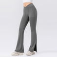 thumbnail image 5 of CAIXIA Women Workout Leggings Plus Size Seamless Flared Workout Pants Casual Bootcut Yoga Pants Flare Leggings Bell Bottom for Workout Running Athletic Activewear, 5 of 5