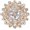 Clear Gold-Plated-Base, variant on Women's Austrian Crystal Elegant Flower Leaf Bridal Corsage Brooch Pin