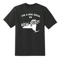 thumbnail image 1 of I'm A Big Deal in New York Funny Men or Women Graphic New York Map Tee Mens Graphic T Shirts Black, 1 of 1
