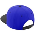 thumbnail image 2 of Daxton Classic Snapback Hat Custom A to Z Initial Varsity Letters, Royal Black Hat White Black Letter W, 2 of 2