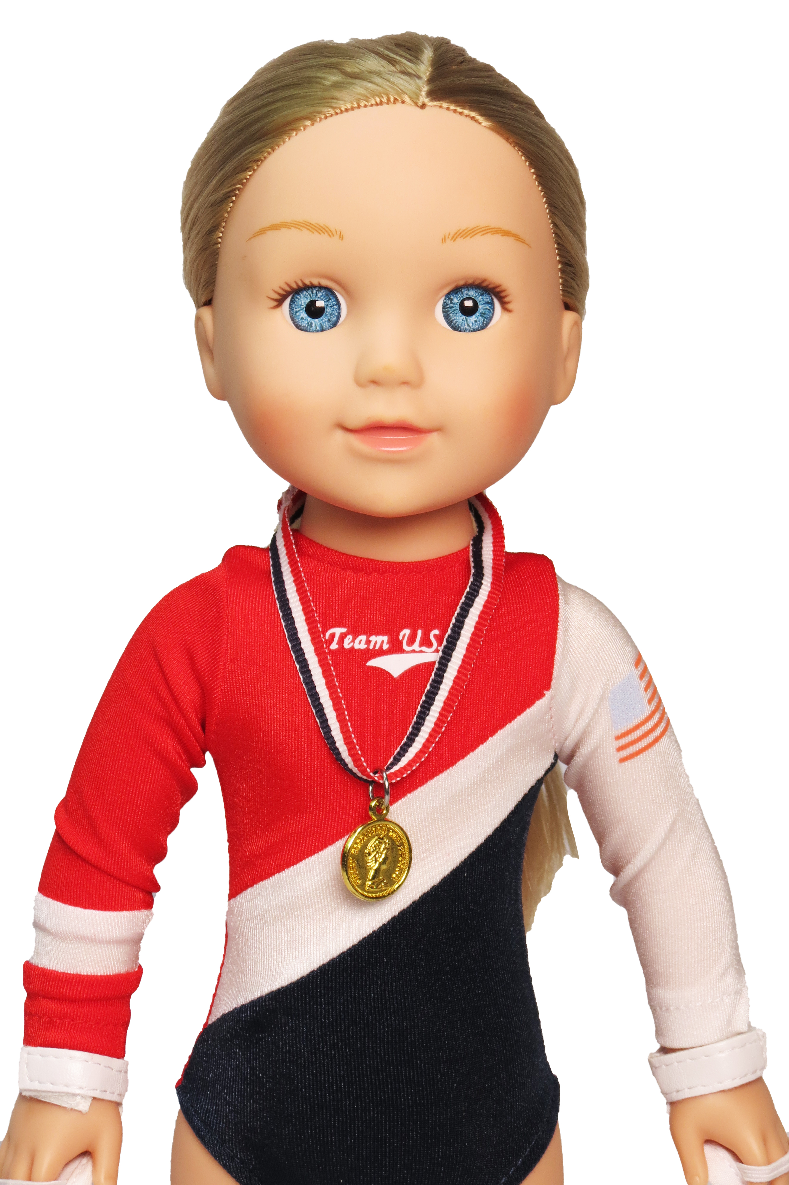 14.5inch Doll Rosie USA Gymnast Complete Gymnastic Set | American Fashion World