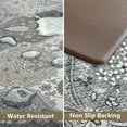 thumbnail image 3 of Kitchen Rugs Non Slip, Cushioned Kitchen Floor Mats Set of 2, Grey Anti-Fatigue Kitchen Mat Waterproof, Ergonomic Memory Foam Standing Mat for Bar,Office,Desk,Laundry, 3 of 6