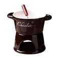 thumbnail image 4 of Olla para fondue de chocolate, olla de porcelana para derretir mantequilla, electrodomésticos de cocina, tetera Marrón, 4 of 9