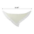 thumbnail image 3 of Unique Bargains 1 Pc French Lace Triangle Bandana Solid Color Turban Crochet Hair Scarf for Women Beige, 3 of 5