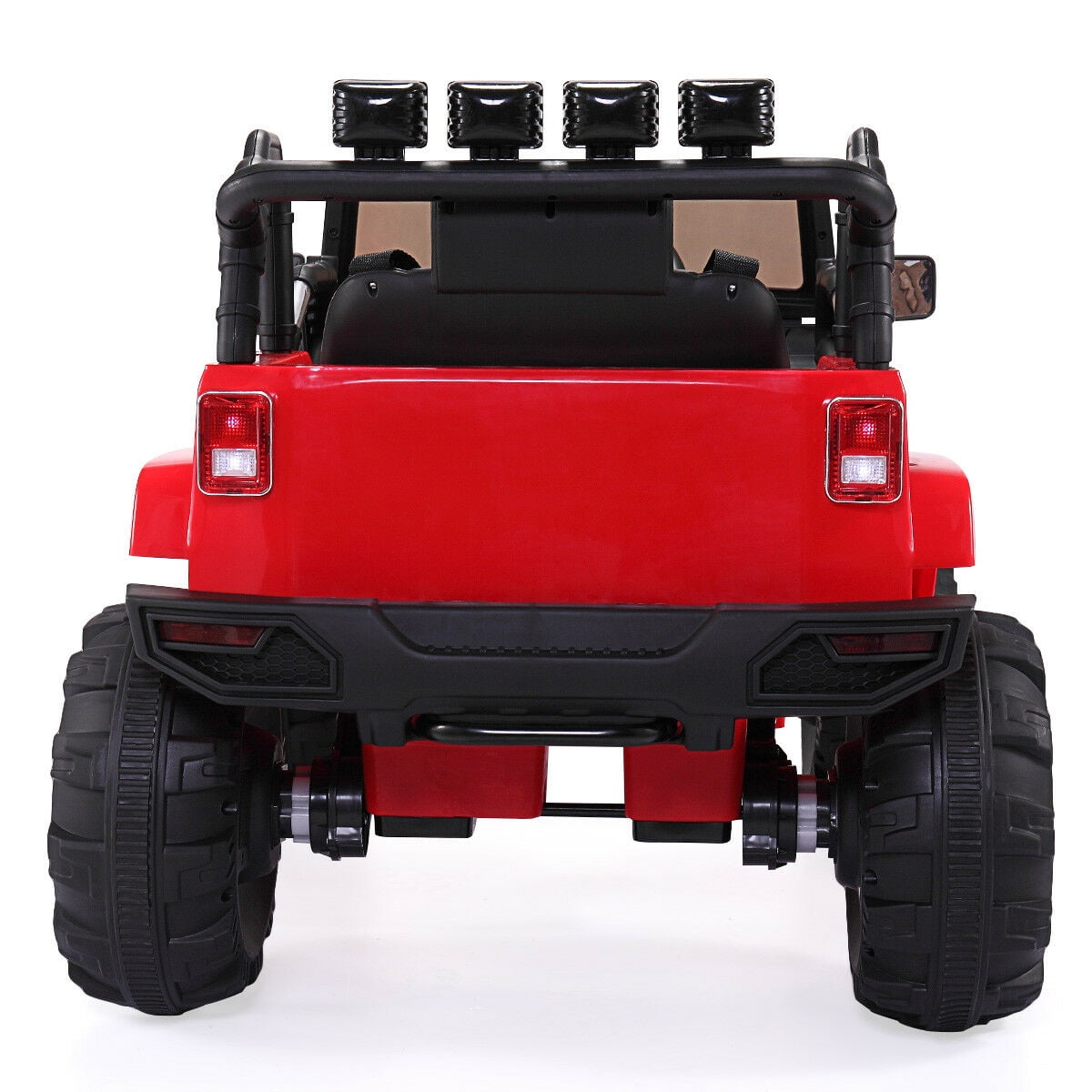 Kepooman 12V Kids Ride-On Electric Cars, Toy Car Gift for Children, Kids Ride-On Truck Car with Remote Control, LED Lights, 3 Speeds