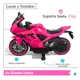 thumbnail image 2 of The Baby Shop Motocicleta Eléctrica Montable Rosa Deportiva Niña Tek-728, 2 of 4