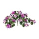 thumbnail image 2 of Colgante de pared de flor de petunia púrpura artificial para decoración de jardín interior y exterior, 65x42 cm, 2 of 8