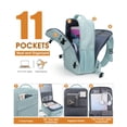 thumbnail image 4 of Mochila de viaje Capolo impermeable para portátil de 15.6 pulgadas para mujeres y hombres, 4 of 6