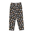 thumbnail image 4 of Balery Snowflake Cream Hot Cocoa print Women's Pajama Pants,Ultra Lightweight Pjs,Lounge Pant-X-Large, 4 of 9