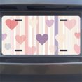 thumbnail image 7 of Heartstriped Pattern Funny Personalized License Plate Rust-proof Stainless Steel Metal License Plate Suitable For Men And Women 12.2" x 6.2", 7 of 7
