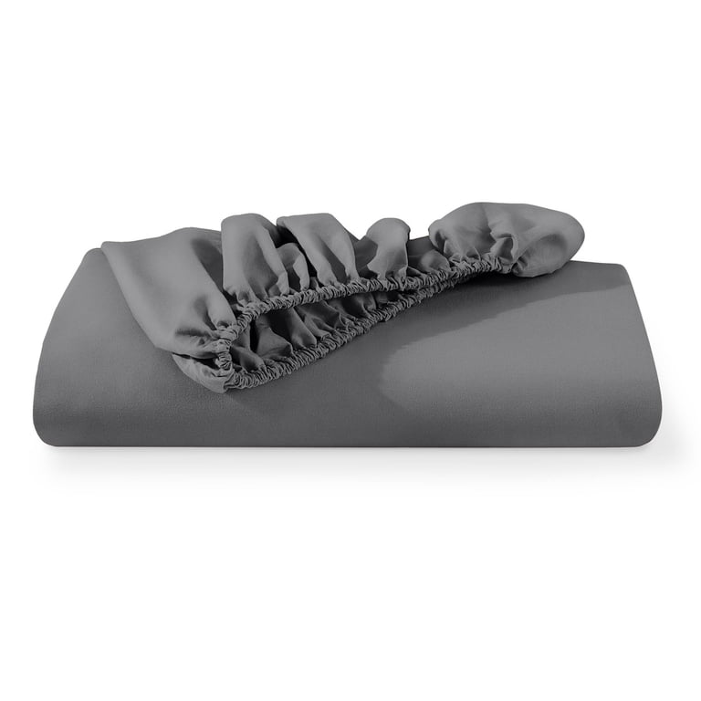 Bare Home Luxury 1800 Collection Queen Fitted Sheet, Gray photo 7