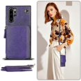 thumbnail image 2 of Funda tipo cartera para Huawei P30 Pro con tarjetero y correa para el hombro para mujer p202411261300, 2 of 5