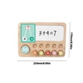 thumbnail image 2 of B Number Math Learning Board Puzzle Toy Educational Addition Subtraction Game For Kids Wood, 2 of 7
