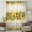 Yellow, variant on Sunflower Sheer Curtains 63 Inches Long, Country Botanical Yellow Green Floral Leaf Light Filering Curtains, Breathable Simi Curtain Privacy Drapes for Living Room Bedroom Window Treatment