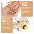thumbnail image 3 of UPOUART Llavero De Abeja Amarillo Con Creativo Y Colgante De Aleación Para, 3 of 8