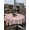 Beige Light Pink, variant on Outdoor Tablecloth with Umbrella Hole and Zipper, Christmas Round Table Cloth 60 Inch Waterproof Tablecloth, Pink Watercolor Snowflakes Pattern Winter Picnic Table Cover for Patio Camping