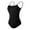 Black, variant on KIJBLAE Women's Basic Scoop Neck Spaghetti Strap Solid Color Stretchy Leotards Bodysuit Dancewear Gymnastics Ballet Undershirts Pink M