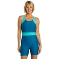 thumbnail image 6 of Sporti Unitard Colorblock One Piece Swimsuit, High Cut, Removable Cup, Athletic (Women’s), 6 of 11