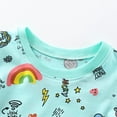 thumbnail image 6 of Little Girl Dresses Cartoon Letter Animal Rainbow Dress Party Princess Kids Sundress,Size 6 Years-7 Years, 6 of 9