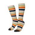 thumbnail image 2 of Balery Colorful Pastel Stripes Fun Novelty Socks Men'S Women'S Crew Socks Funny Crazy Novelty Socks Quirky And Cool Socks, 2 of 9