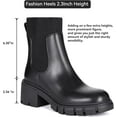 thumbnail image 5 of Women's Chelsea Boots: Fashionable Slip-On Platform Ankle Boots with Lug Sole and Chunky Design, 5 of 13