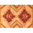 thumbnail image 1 of Ahgly Company Indoor Rectangle Abstract Orange Modern Area Rugs, 5' x 7', 1 of 4