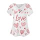 thumbnail image 5 of Puntoco Liquidación de blusas cortas para mujer, blusas casuales de manga corta con cuello en V a la moda para primavera y verano, 5 of 5