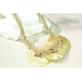 thumbnail image 6 of Intertwined Mother of Pearl Trio Statement with Coco Beaded Necklace, 6 of 7
