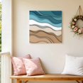 thumbnail image 5 of Canvas Wall Art Turquoise Brown Ombre Canvas Art Print Turquoise Gradient Pictures Wall Decor for Living Room Bedroom Artwork Decorations Stretched Framed Ready to Hang 10"x10", 5 of 9