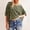 Green, variant on QHWAUAKFBN Womens T Shirts Graphic Oversized Cropped Summer Short Sleeve Loose Fit Tee Tshirts Top